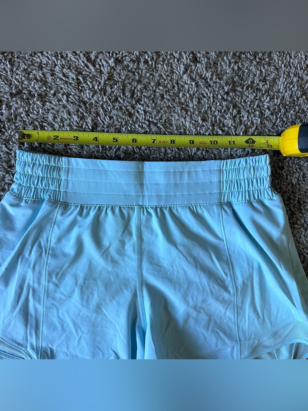 Lululemon Light Blue Women's Athletic Shorts - Picture 6 of 7